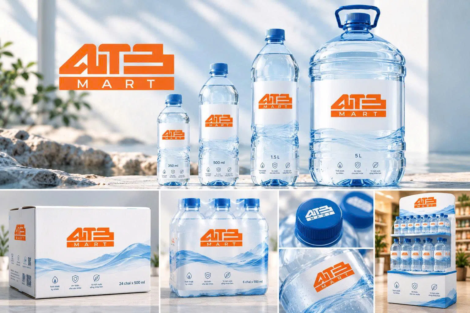 Nước uống tinh khiết ATB Mart