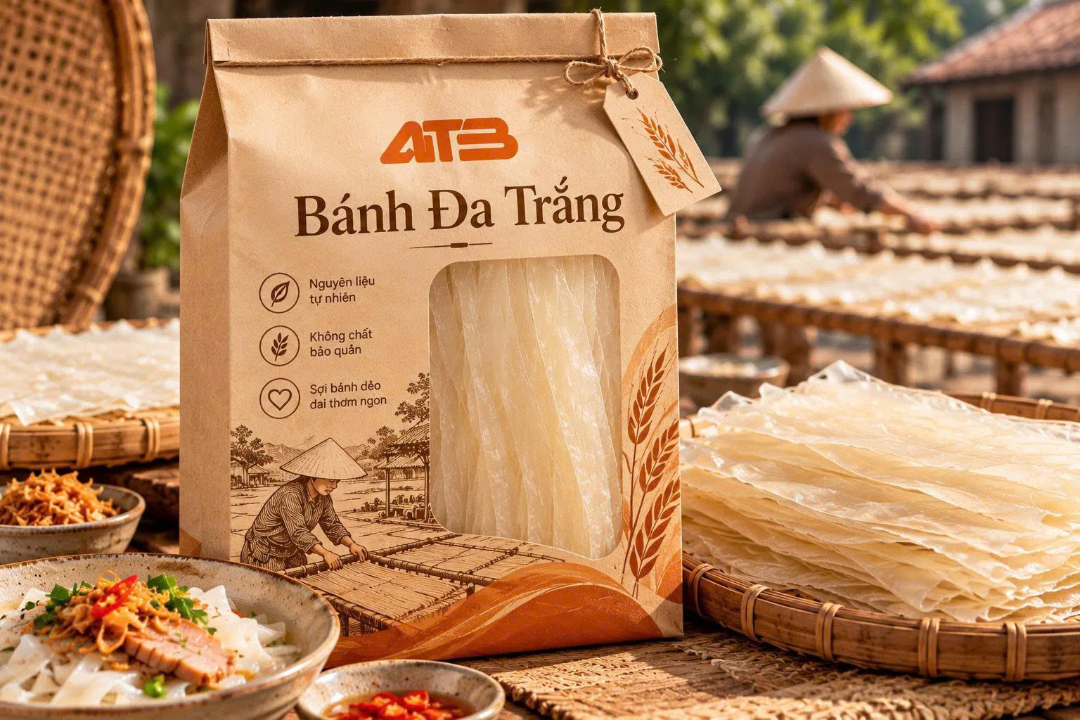 Bánh đa trắng ATB